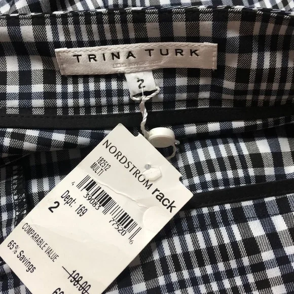 NWT Trina Turk Darton Plaid Shorts size 2 - Picture 5 of 7